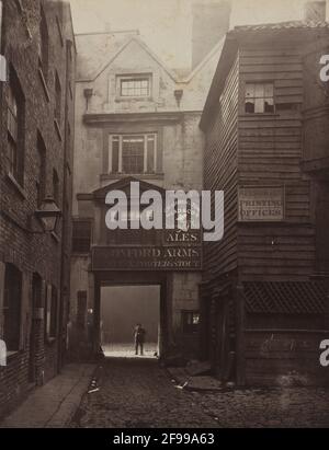 The Oxford Arms, Warwick Lane, 1875. Foto Stock