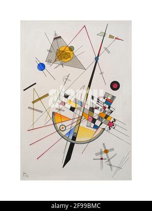 Delicate Tension – Art di Wassily Kandinsky, 1923 Foto Stock