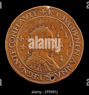 Anna di Bretagna, 1477-1514, moglie di Carlo VIII 1491 [reverse], 1493/1494. Foto Stock