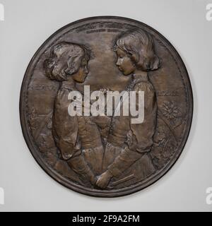 Clara e Lizzie, Figlie di Federico ed Elizabeth Shattuck, modello 1893, cast 1894. Foto Stock