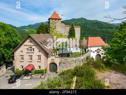 Germania, Baden-Wuerttemberg, Gernsbach - Obertsrot, Castello di Eberstein anche Neu-Eberstein, Neueberstein. Foto Stock