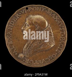 Alessandro VI (Rodrigo Borgia, c.. 1431-1503), Papa 1492 [Obverse], 1492/1503. Foto Stock