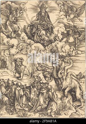 La Bestia con due corni come un Agnello, probabilmente c. 1496/1498. Foto Stock