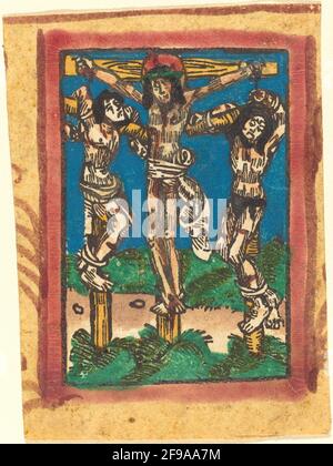 Cristo sulla Croce tra i due ladri, c.. 1490/1500. Foto Stock