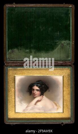 Frances Anne "Fanny" Kemble, ca. 1833. Foto Stock