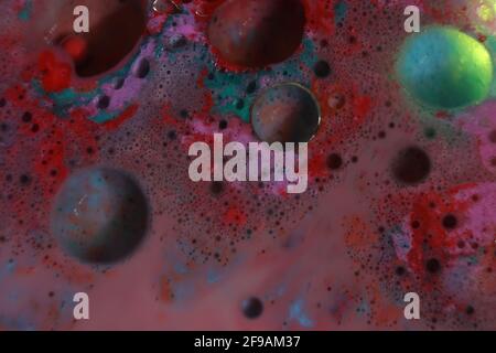 galassia artificiale fantasia astronomia pianeti colori universo Foto Stock