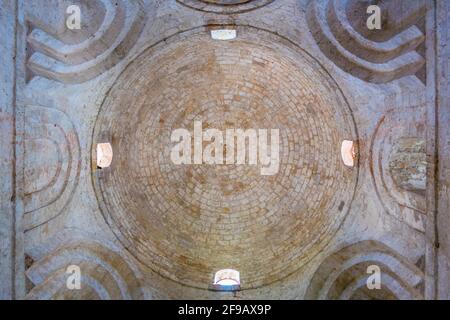 PALERMO, 23 APRILE 2017: Cupola della Chiesa di San Giovanni degli Eremiti a Palermo, Sicilia, Italia Foto Stock