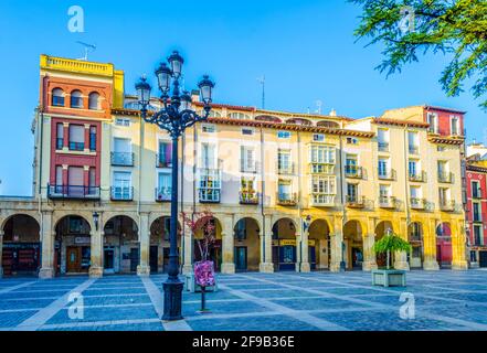 LOGRONO, SPAGNA, 27,2014 OTTOBRE: Vista della plaza del mercado nella città spagnola logrono Foto Stock