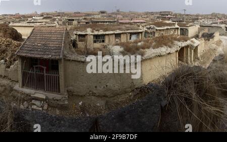 Contea di Yu nella provincia di hebei Fort mizar dimore in stile locale Foto Stock