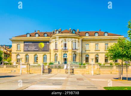 VEVEY, SVIZZERA, 18 LUGLIO 2017: Veduta della costruzione del museo dell'Alimentarium a Vevey, Svizzera Foto Stock