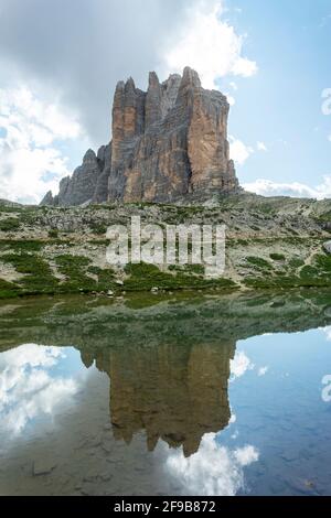 Tre cime di lavaredo in italia Foto Stock