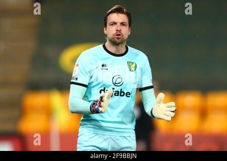 Tim Krul of Norwich City - Norwich City / Huddersfield Town, Sky Bet Championship, Carrow Road, Norwich, Regno Unito - 6 aprile 2021 solo uso editoriale - si applicano restrizioni DataCo Foto Stock