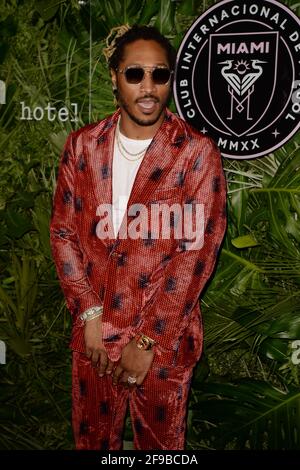 MIAMI BEACH, FL - APRILE 16: Future partecipa al Grand Opening Party ospitato da David Grutman e Pharrell Williams al Goodtime Hotel il 16 Aprile 2021 a Miami Beach, Florida. CreditL: Mpi04/MediaPunch Foto Stock