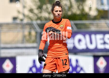 Stadio Gino Bozzi, Firenze, 17 Apr 2021, Camelia Ceasar (Roma) durante ACF Fiorentina femminile vs AS Roma, Calcio italiano Serie A Femminile - Foto Lisa Guglielmi / LM Foto Stock