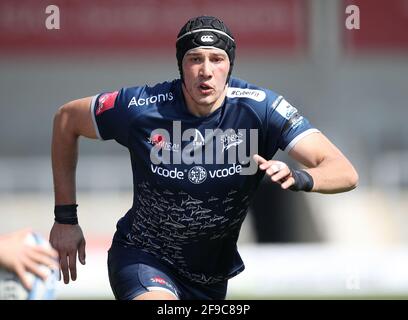 Vendita Sharks 'JP du Preez durante la partita Gallagher Premiership presso l'AJ Bell Stadium, Salford. Data immagine: Sabato 17 aprile 2021. Foto Stock