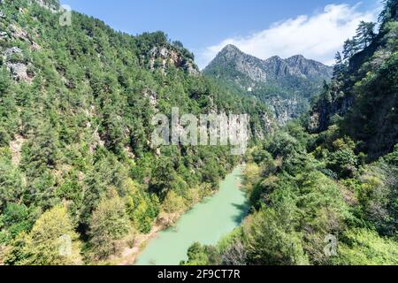 Lago Chouwen, Jabal Moussa paesaggio di montagna, Libano Foto Stock