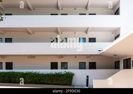 Il Bauhaus influenzato 1930 Isokon modernista appartamento edificio, progettato da Wells Coates, Hampstead, Londra. Foto Stock