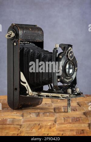 Houghton and Butcher, telecamera a soffietto pieghevole. N. 6 Carbine tascabile da orologio Foto Stock