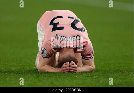 Wolverhampton, Regno Unito. 17 Apr 2021. Ben Osborn di Sheffield Utd durante la partita della Premier League a Molineux, Wolverhampton. Il credito immagine dovrebbe essere: Darren Staples/Sportimage Credit: Sportimage/Alamy Live News Foto Stock