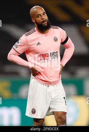 Wolverhampton, Regno Unito. 17 Apr 2021. David McGoldrick di Sheffield Utd durante la partita della Premier League a Molineux, Wolverhampton. Il credito immagine dovrebbe essere: Darren Staples/Sportimage Credit: Sportimage/Alamy Live News Foto Stock