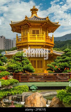 Padiglione di perfezione assoluta, Nan Lian Garden, Kowloon, Hong Kong Foto Stock