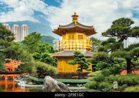 Padiglione di perfezione assoluta, Nan Lian Garden, Kowloon, Hong Kong Foto Stock