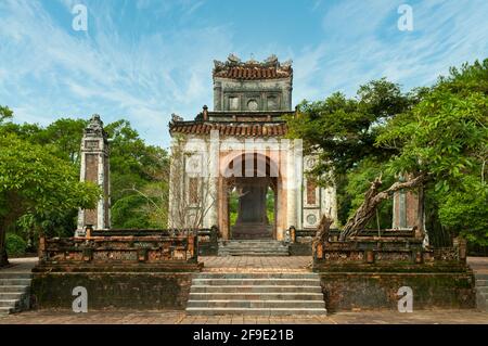 Tomba di Re Tu Duc vicino a tonalità, Vietnam Foto Stock