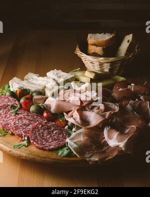 FOTOGRAFIA ALIMENTARE - piatto tradizionale italiano Foto Stock