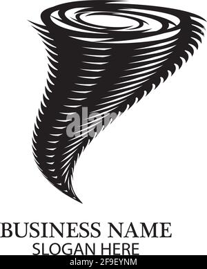 Tornado simbolo logo illustrazione vettoriale design Illustrazione Vettoriale