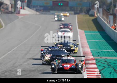 12 Hauser David (lux), Hauser Gary (lux), Cloet Tom (bel), Racing Experience, Duqueine M30 - D08 - Nissan, azione , durante la 2021 4 ore di Barcellona, 1° round della 2021 European le Mans Series, dal 15 al 17 aprile 2021 sul circuito di Barcellona-Catalunya, a Montmelo, Vicino Barcellona, Spagna - Foto Frederic le Floc'h / DPPI / LiveMedia Foto Stock