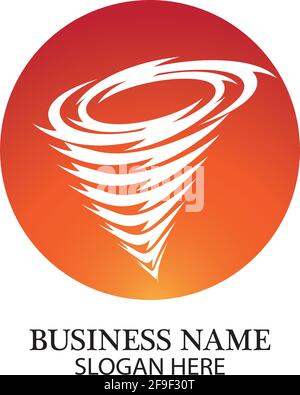 Tornado simbolo logo illustrazione vettoriale design Illustrazione Vettoriale