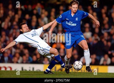 CHELSEA V EVERTON 4/12/2002 WORTHINGTON CUP PICTURE DAVID ASHDOWNFOOTBALL Foto Stock