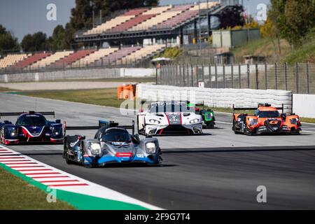 Azione durante la 2021 4 ore di Barcellona, 1° round della 2021 European le Mans Series, dal 15 al 17 aprile 2021 sul circuito di Barcellona-Catalunya, a Montmelo, vicino Barcellona, Spagna - Foto Xavi Bonilla / DPPI Foto Stock