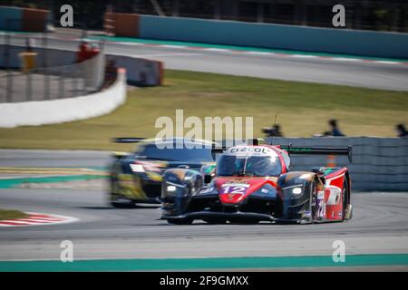 12 Hauser David (lux), Hauser Gary (lux), Cloet Tom (bel), Racing Experience, Duqueine M30 - D08 - Nissan, azione , durante la 2021 4 ore di Barcellona, 1° round della 2021 European le Mans Series, dal 15 al 17 aprile 2021 sul circuito di Barcellona-Catalunya, a Montmelo, Vicino Barcellona, Spagna - Foto Frédéric le Floc'h / DPPI Foto Stock