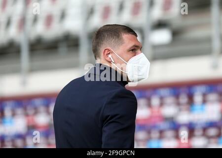 Andrea Belotti del Torino FC durante la Serie UNA partita di calcio tra Torino FC e COME Roma allo Stadio Olimpico Grande Torino il 18 aprile 2021 a Turi Foto Stock
