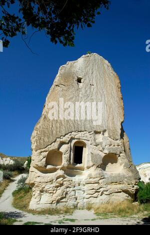 Tuff chiesa, Rose Valley, Cappadocia, Turchia Foto Stock