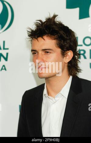 L'attore Orlando Bloom partecipa agli arrivi per la Global Green USA Pre-Oscar Celebration a beneficio del Global Warming all'Avalon il 21 febbraio 2007 a Hollywood, California. Foto Stock