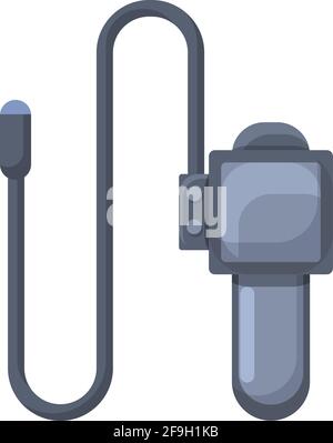 Icona endoscopio digestivo. Cartoon di endoscopio digestivo icona vettore per web design isolato su sfondo bianco Illustrazione Vettoriale