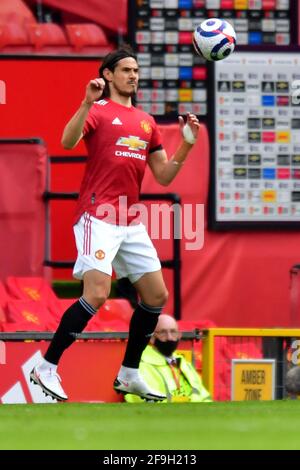 Manchester, Regno Unito. 18 Apr 2021. /mau /bur durante la partita della Premier League a Old Trafford, Manchester, Regno Unito. Data immagine: Domenica 18 aprile 2021. Il credito fotografico dovrebbe essere Credit: Anthony Devlin/Alamy Live News Foto Stock