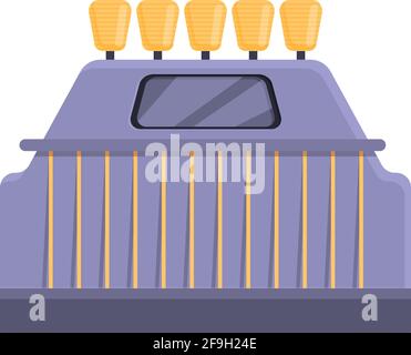 Icona di produzione del thread. Icona vettore di produzione di cartone animato per web design isolato su sfondo bianco Illustrazione Vettoriale