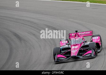 Birmingham, Alabama, Stati Uniti. 17 Apr 2021. JACK HARVEY (60) di Lincoln, Inghilterra pratica per l'Honda Indy Grand Prix di Alabama al Barber Motorsports Park di Birmingham, Alabama. Credit: Eddie Hurskin Grindstone Media/ASP/ZUMA Wire/Alamy Live News Foto Stock