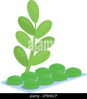 Icona di Mentol Tosse Drops. Cartone animato di Mentol Tosse gocce vettore icona per web design isolato su sfondo bianco Illustrazione Vettoriale