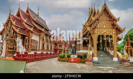 Wat Saen Muang ma Luang conosciuto anche come Wat Hua Khuang a Chiang mai Thailandia Foto Stock