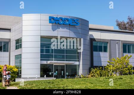 Diodes Incorporated uffici in Silicon Valley California USA Foto Stock