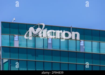 Uffici micron Technology nella Silicon Valley California USA Foto Stock