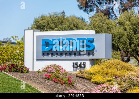 Diodes Incorporated uffici in Silicon Valley California USA Foto Stock