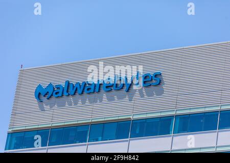 Uffici Malwarebytes in Silicon Valley California USA Foto Stock