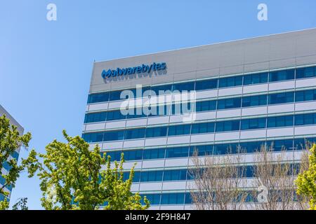 Uffici Malwarebytes in Silicon Valley California USA Foto Stock