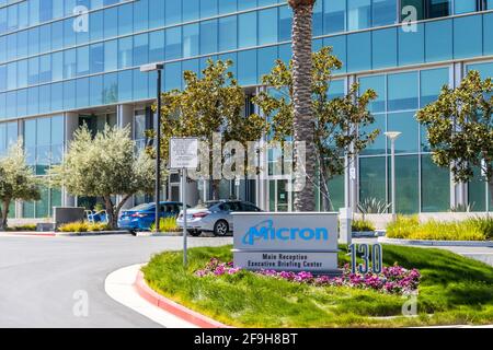 Uffici micron Technology nella Silicon Valley California USA Foto Stock
