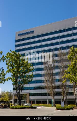 Uffici Malwarebytes in Silicon Valley California USA Foto Stock